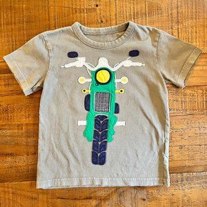 Boys Mini Boden Motorcycle Short Sleeve Tee Size 4-5